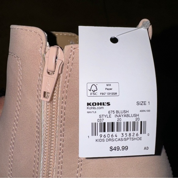Girl’s SO NNAYA boots in blush color NWT - Picture 7 of 7